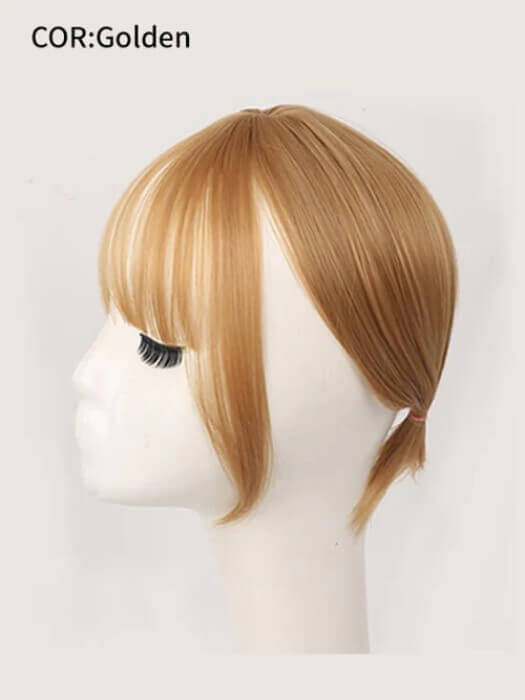 Short Synthetic Hair Toppers With Bangs