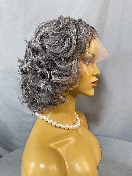 Beauty Medium Curly Wigs Lace Front Synthetic Wigs