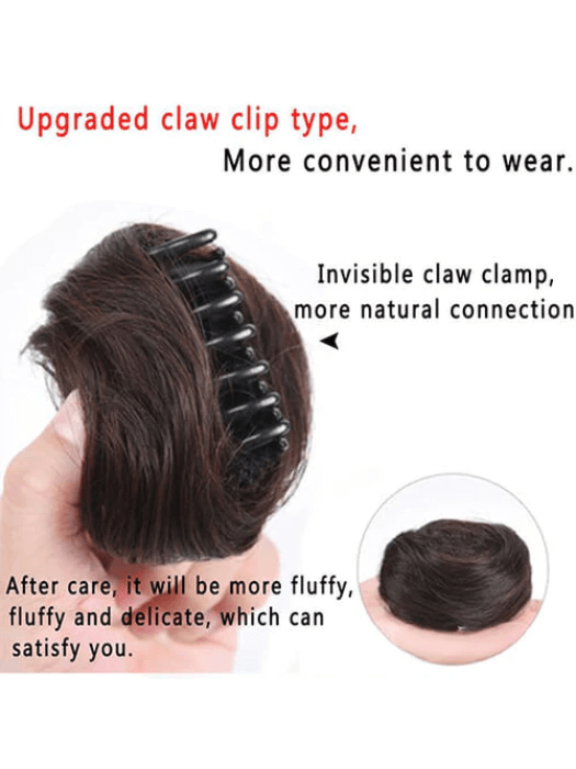 Fun Synthetic Hair Bun (Claw Clip)