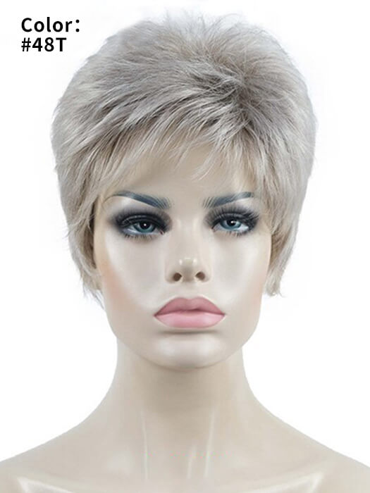 Boycut Synthetic Hair Short Straight Layered Wigs