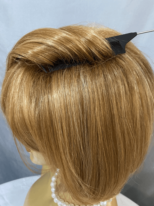 Invert Medium Length Straight Bob Blonde Mixed Synthetic Wigs(Buy 1 Get 1 Free)