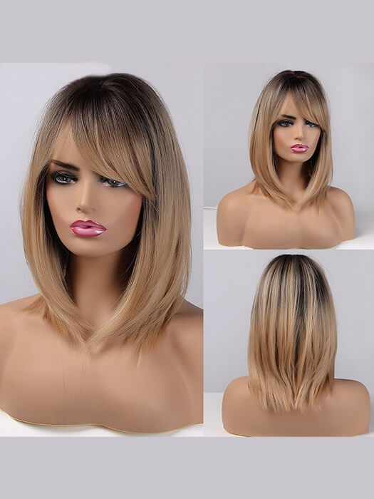 Soft Straight Wigs Layered Synthetic Wigs
