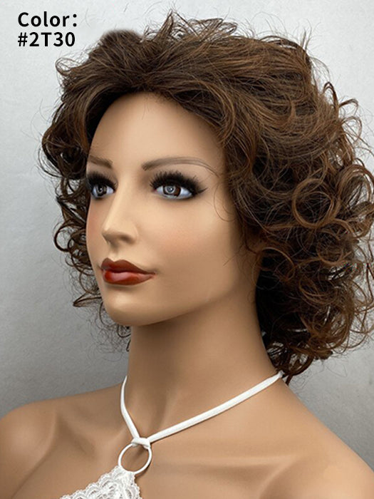 Polly Chin Length 10 Inch Curly Synthetic Wigs