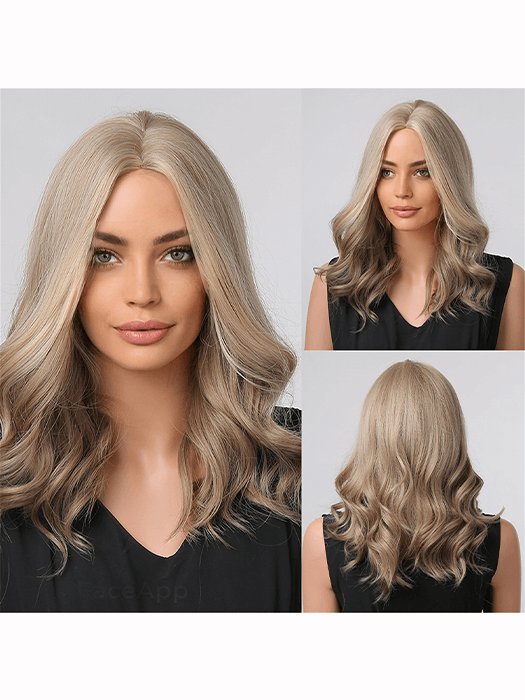 Middle Length Wavy Wigs Synthetic Wigs