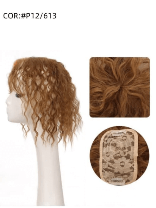 Short (10 Inch) Curly Synthetic Toppers