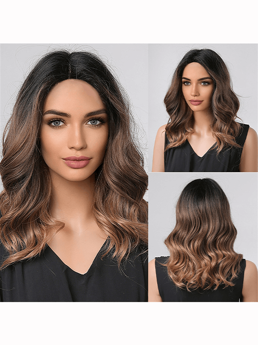 Middle Length Wavy Wigs Synthetic Wigs
