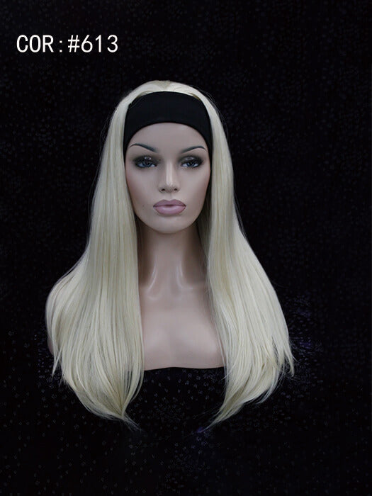 Hurry Style Long Straight Synthetic Wig Headband Wigs