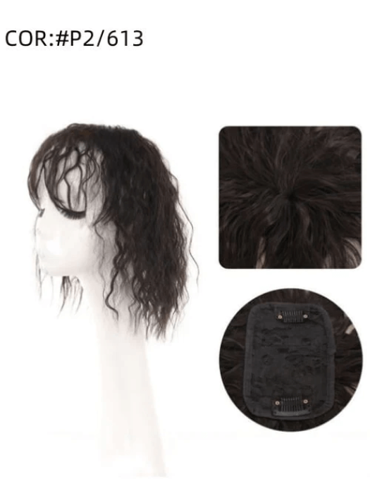 Short (10 Inch) Curly Synthetic Toppers
