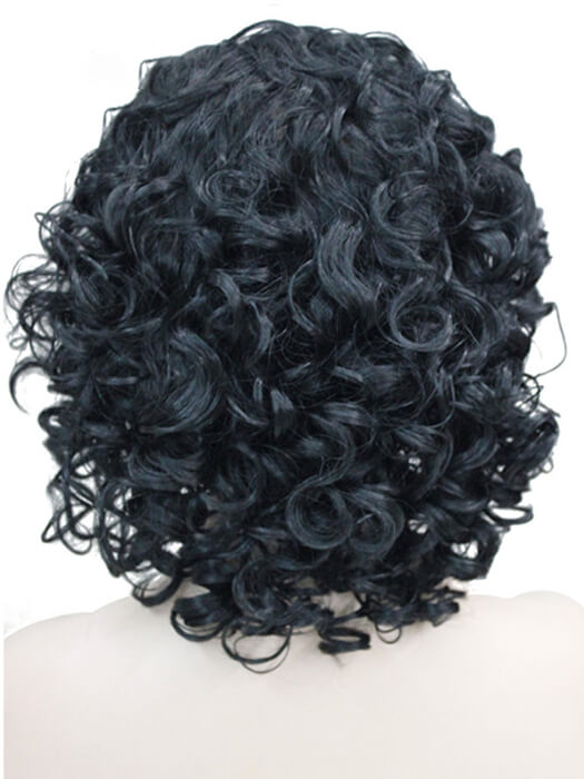 Chin Length Curly Hair Headband Synthetic Wigs