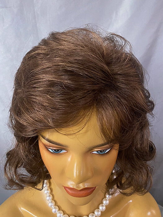 Curly Bob Wigs Dark Brown Synthetic Wigs(Buy 1 Get 1 Free)