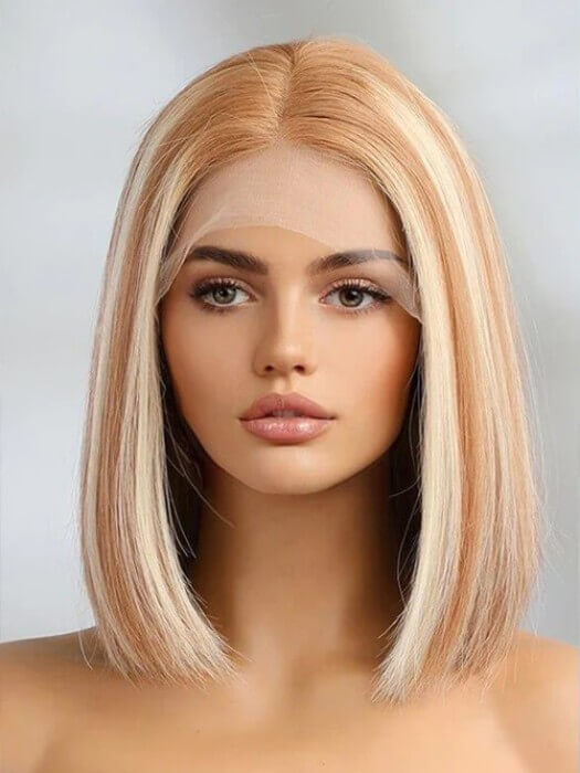 Soft Straight Bob Wigs Lace Front Human Hair Wigs