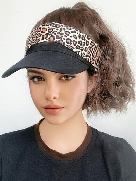 Casual Baseball Hat Wig With Ponytail Wig