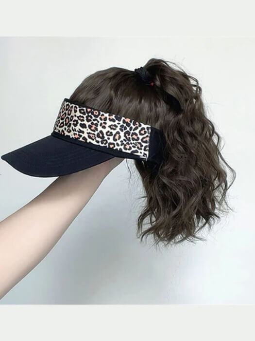 Casual Baseball Hat Wig With Ponytail Wig