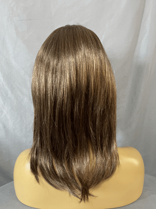 Charming Long Layered Style Brown Synthetic Wigs With Bangs