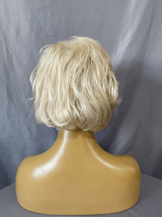 Bob Wigs Chin Length Wavy Wigs Blonde Synthetic Wigs