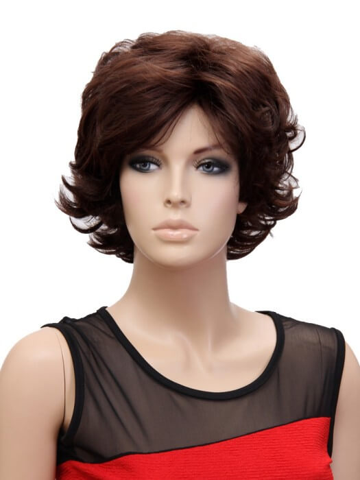 Short Bob Wigs Layered Curly Synthetic Wigs
