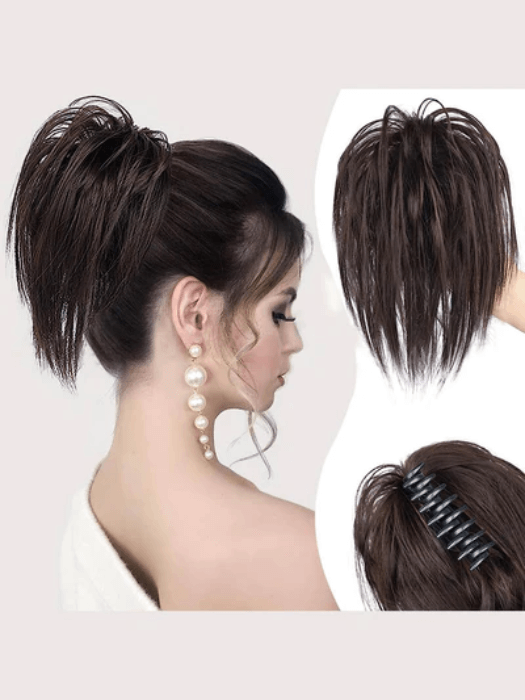 Fluffy Synthetic Hair Clip Ponytail (Claw Clip)
