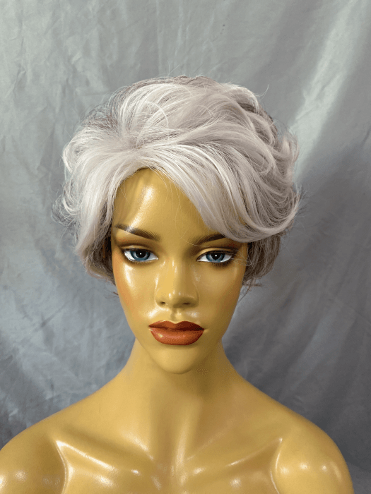 Cool Short Gray Curly Synthetic Wigs(Buy 1 Get 1 Free)