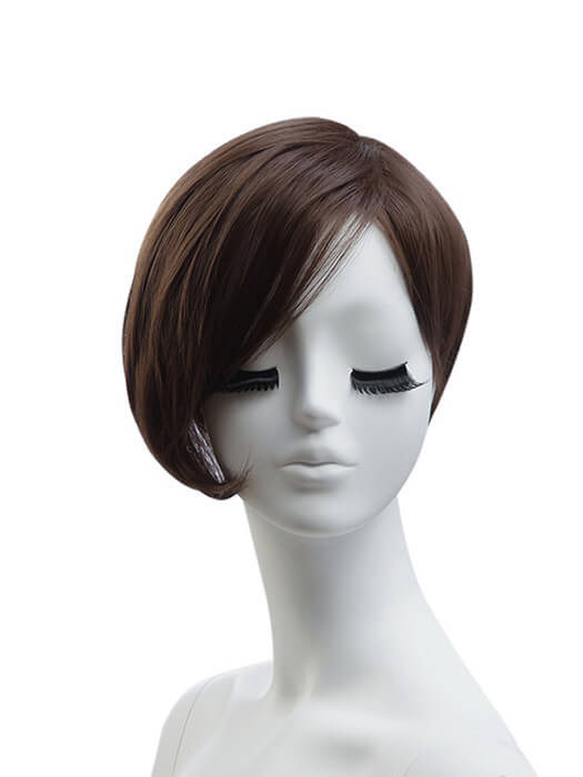 Hipster Hair Straight Wigs Short Brown Synthetic Wigs