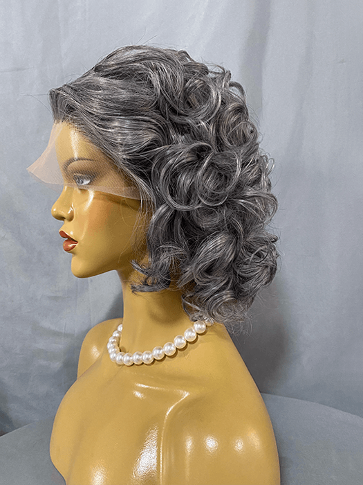 Beauty Medium Curly Wigs Lace Front Synthetic Wigs