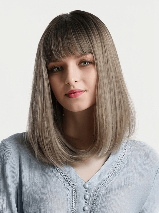 Middle Length Straight Bob Wigs Synthetic Wigs
