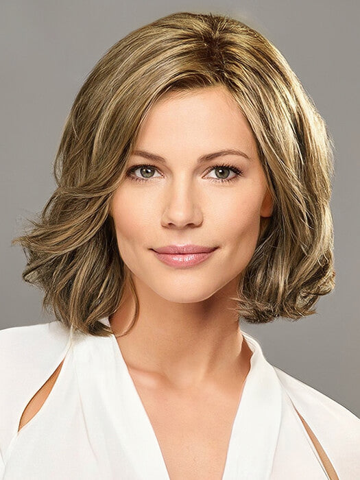 Mid-length Blonde Hair Wavy Synthetic Wigs(Buy 1 Get 1 Free)