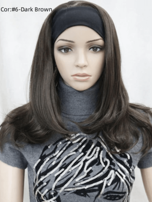 Natural Straight Layered Synthetic Hair Headband Hair Piece