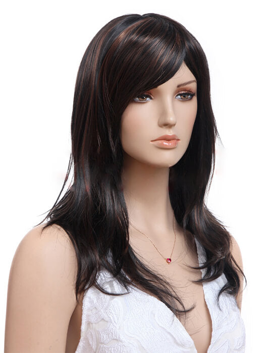 Natural Layered Straight Synthetic Wigs