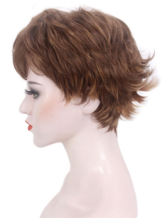 Pixie Short Straight Layered Synthetic Wigs