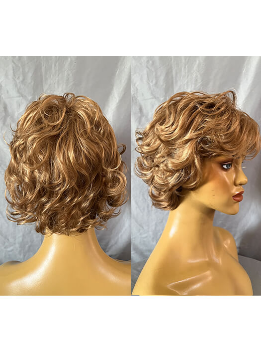 Belle Short Curly Wavy Synthetic Wigs