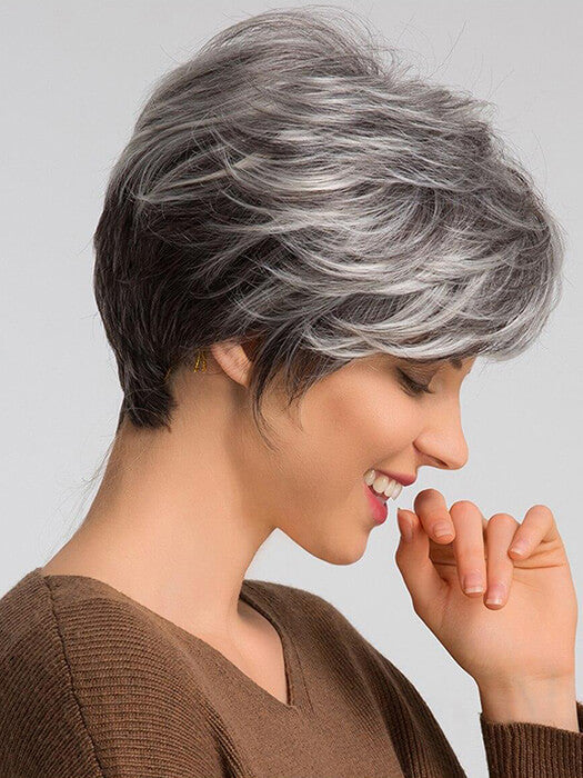 Short Layered Mixed With Human Hair Synthentic Wigs(Buy 1 Get 1 Free)