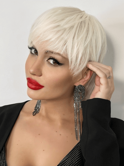 Short Pixie Wigs Layered Straight Synthetic Wigs