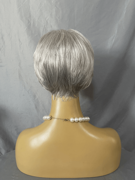 Short Straight Gray Synthetic Wigs(Buy 1 Get 1 Free)