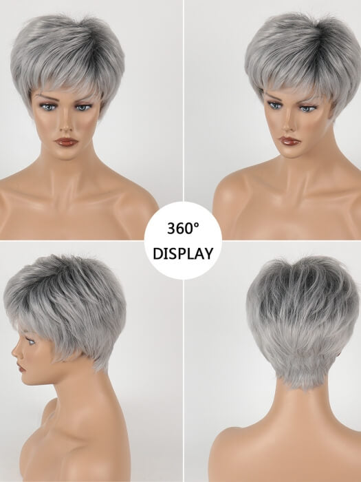 Short Straight Layered Wigs Synthetic Wigs