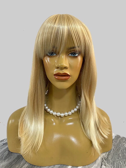 Side Part Straight Synthetic Wigs With Bangs