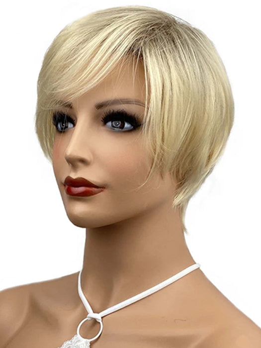 Pixie Short Straight Wigs Blonde Synthetic Wigs