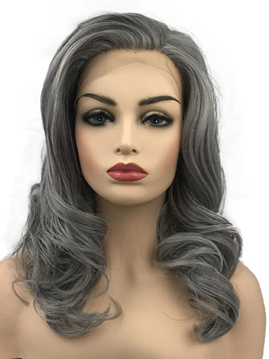 Cute Long 20 Inch Wavy Synthetic Wigs Lace Front Wigs