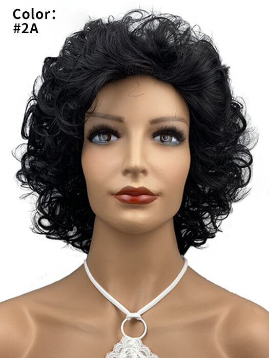Polly Chin Length 10 Inch Curly Synthetic Wigs