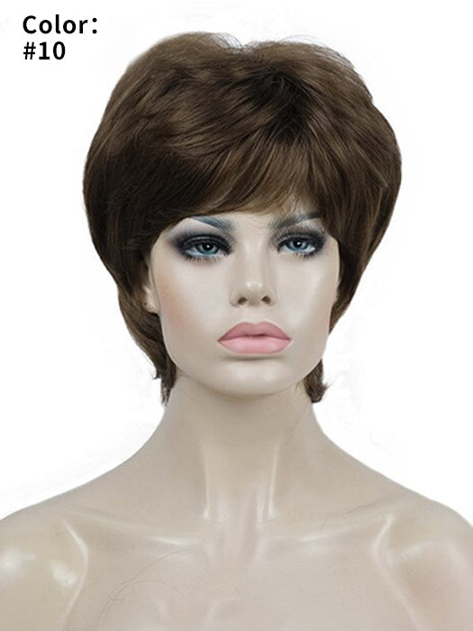 Casia Short Straight Layered Synthetic Wigs