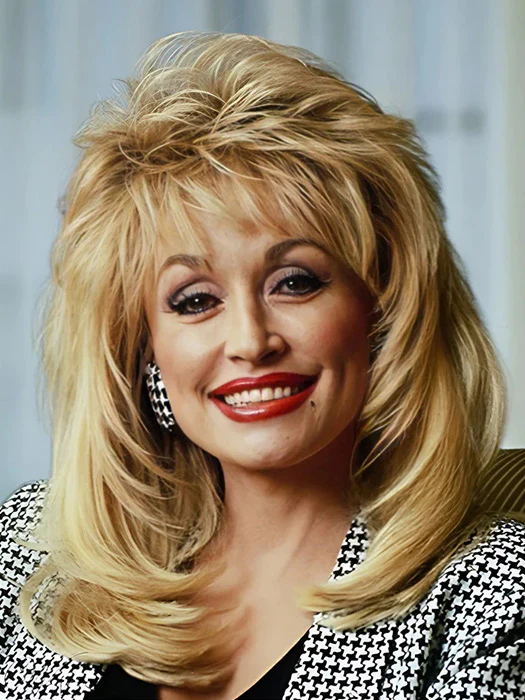Dolly Parton Hairstyle Middle Length Capless Synthetic Wigs(Buy 1 Get 1 Free)