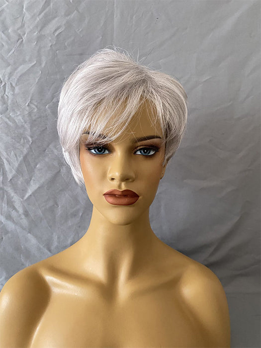 Short Straight Layered Synthetic Capless Wigs 8 Inch