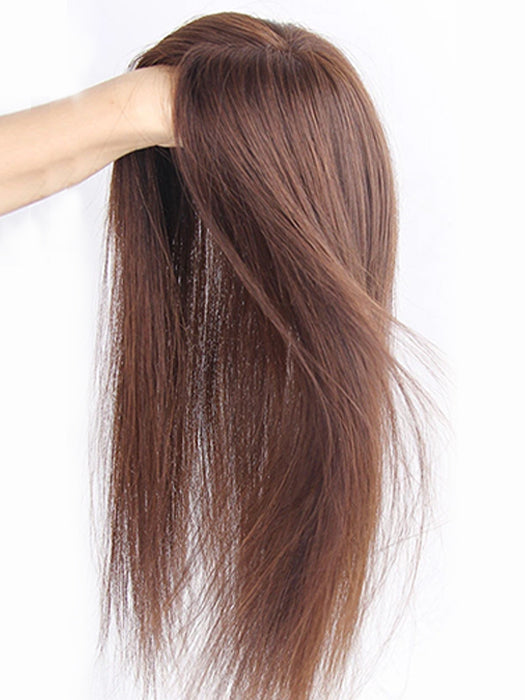 Long Straight Natural Synthetic Hair Topper (Mono Top)
