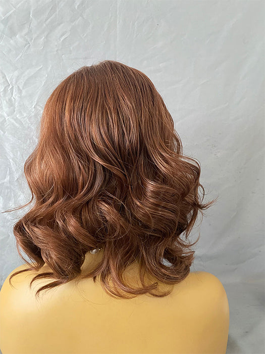 Sexy Lob Curly Layer Shoulder Length Synthetic Hair Capless Wigs 16 Inches
