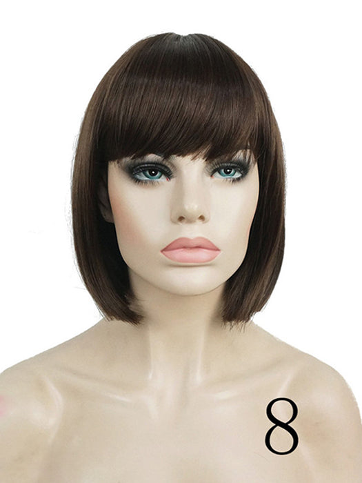 Synthetic Short Straight Wig Women Hair Bob Wigs 10"