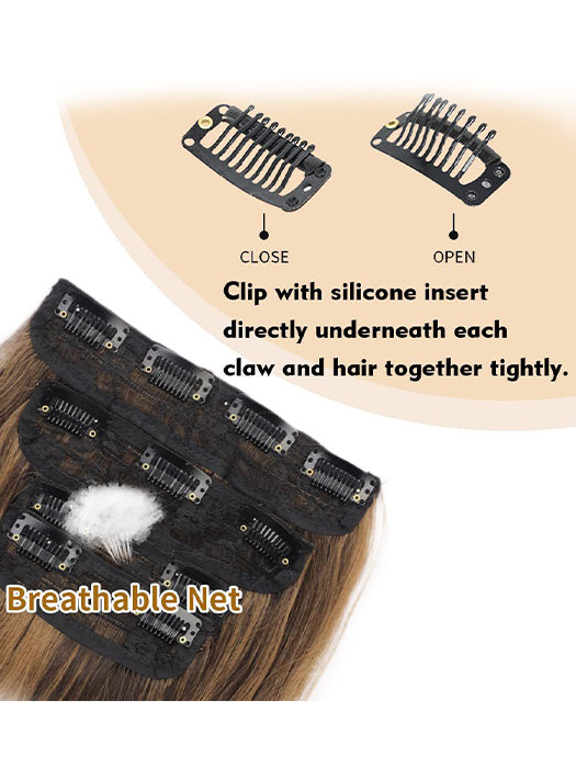 Water Wavy Four-piece Hair Extension Pieces (Synthetic)