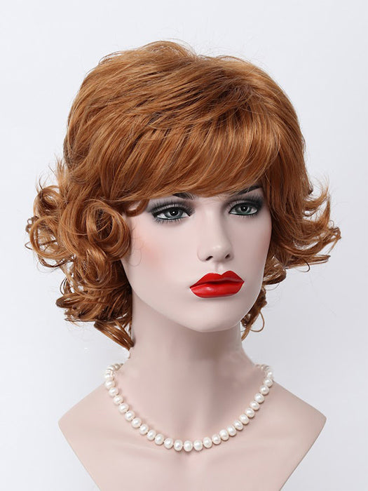 Jaclyn Smith Mid-length Shag with Spiral Curls Capless Synthetic Wigs 12 Inches