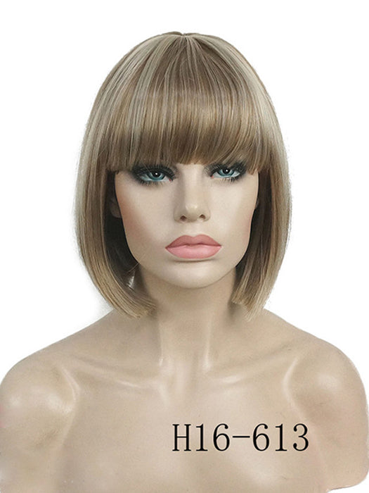 Synthetic Short Straight Wig Women Hair Bob Wigs 10"