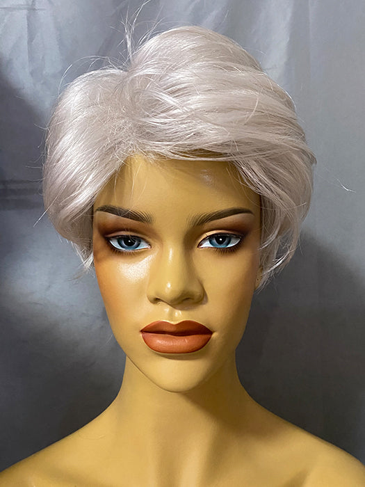Granny Gray Synthetic Hair Capless Layered Short Straight Wigs