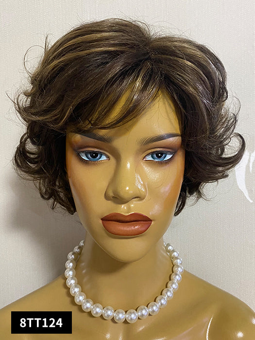 Belle Short Curly Wavy Synthetic Wigs