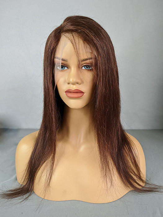 Attractive Boutique Natural Long Straight Lace Front Dark Brown 100% Human Hair Wigs